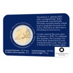CROATIA BU 2 EURO 2023 First 2 Euro in Official Coin Card WORLD COINS