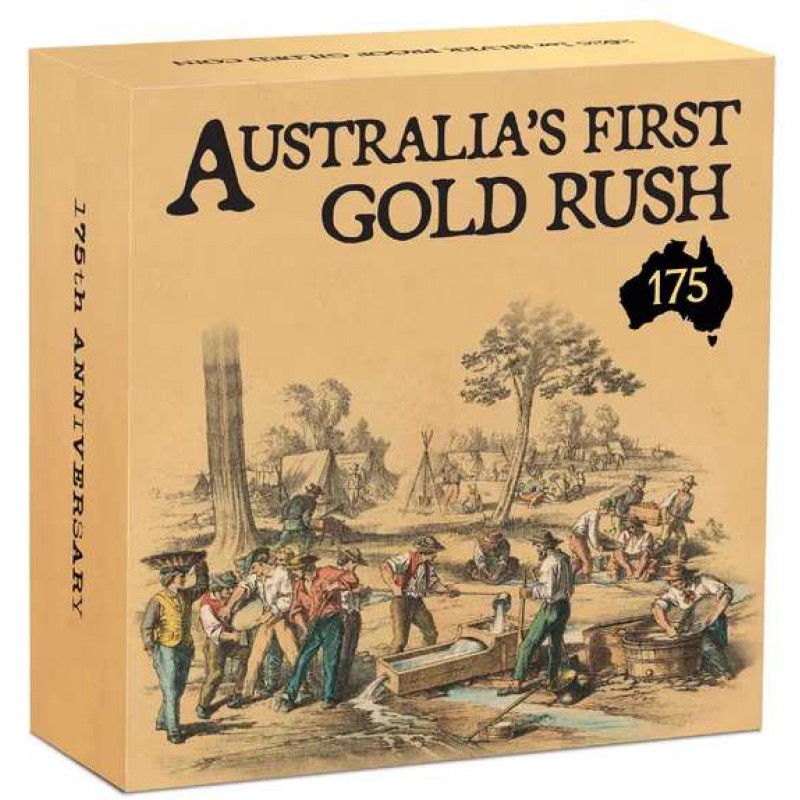Australia's First Gold Rush 2026 1oz Silver Proof Gilded Coin GOLD AND SILVER BULLION