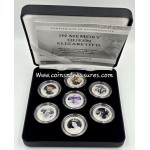 Cook Islands Queen Elizabeth II set collection of 7 colored coins WORLD COINS