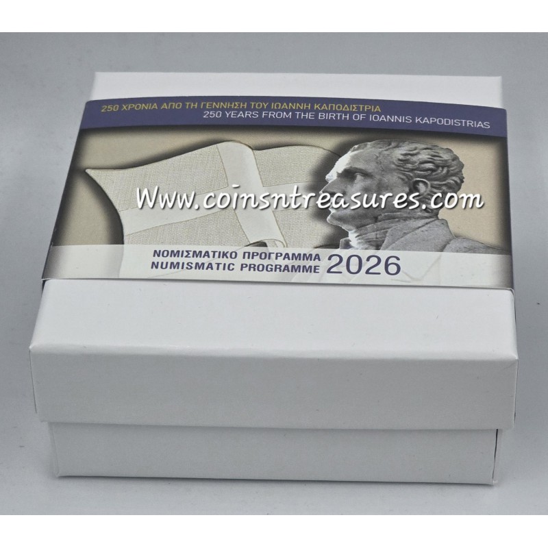 GREECE 2026 IOANNIS KAPODISTRIAS SILVER PROOF COIN WORLD COINS