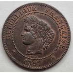 FRANCE 5 Centimes 1897 A coin WORLD COINS