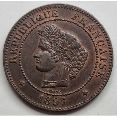 FRANCE 5 Centimes 1897 A coin