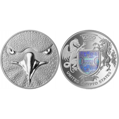 EAGLE 1 Oz Silver Coin United Crypto States 2026 Proof
