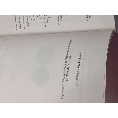 THE ROMAN COINAGE OF CYPRUS BOOK BY DANIELLE A PARKS OUT OF PRINT 2004