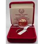CYPRUS 1990 GOLD PROOF COIN 30th Anniversary WORLD COINS