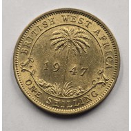 British West Africa 1 Shilling coin 1947 UNC