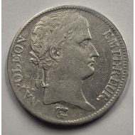 France Napoleon Bonaparte Silver 5 Francs coin 1812 Q