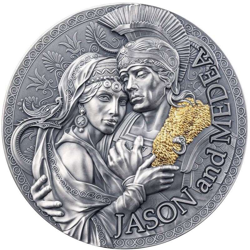 Jason and Medea 2024 Great Greek Mythology 2 Oz Silver Coin GOLD AND SILVER BULLION