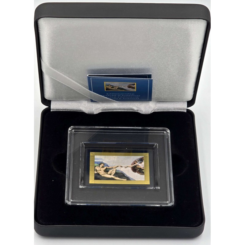 Michelangelo The creation of Adam 1/200 Oz Gold .999 coin Tokelau 2 dollars GOLD AND SILVER BULLION