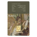 Renoir Young Girls at the Piano 1/1000 Oz Gold Coin 3000 Francs Chad 2024 GOLD AND SILVER BULLION