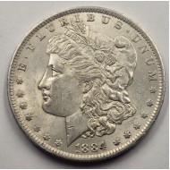 USA MORGAN SILVER DOLLAR COIN 1884 O UNC