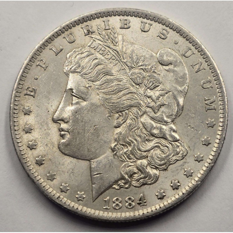 USA MORGAN SILVER DOLLAR COIN 1884 O UNC WORLD COINS