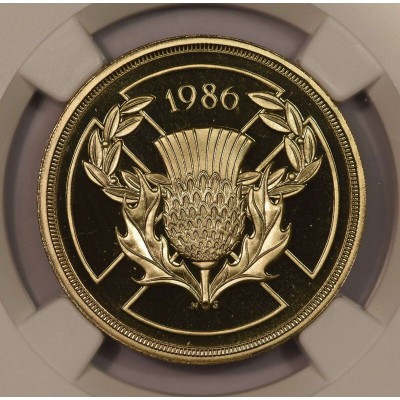 UK BRITAIN 1986 2 POUNDS COMMONWEALTH GAMES NGC PF 69 UCA