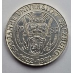 AUSTRIA 1972 SILVER 50 SCHILLING COIN Salzburg University WORLD COINS