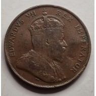 CYPRUS 1 PIASTRES 1908 KING EDWARD COIN IN VF CONDITION