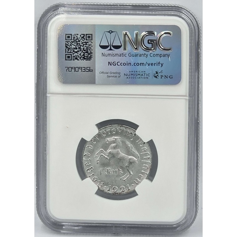 GERMANY 1 MARK COIN WESTPHALIA NOTGELD NGC MS64 WORLD COINS