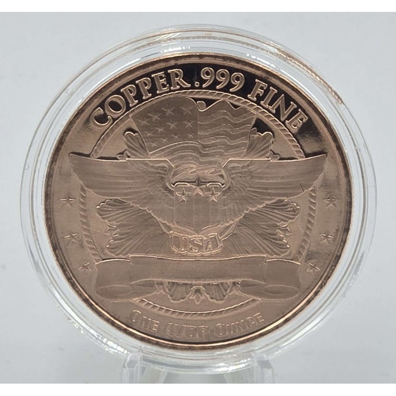 1 oz 999 Morgan Dollar Fine Copper Round coin GOLD AND SILVER BULLION