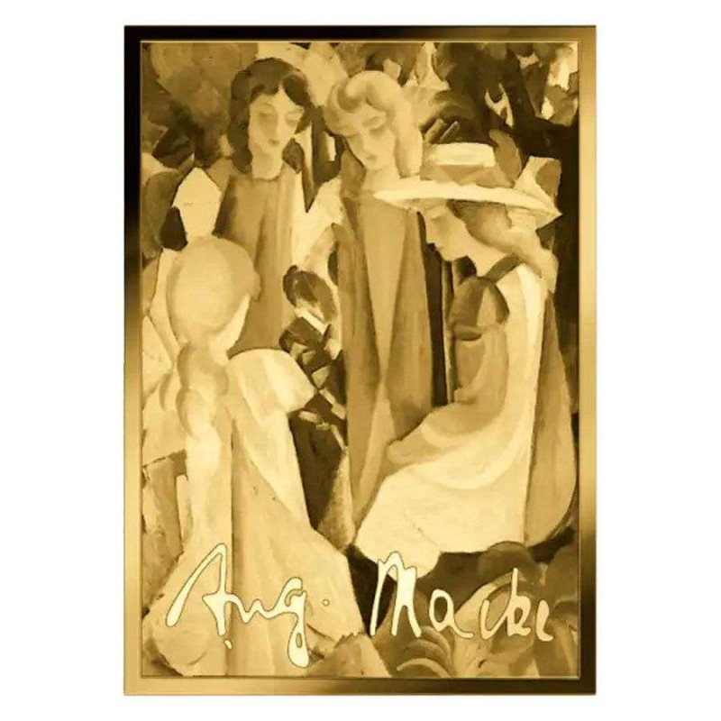 August Macke Four Girls 1/1000 Oz Gold Coin Chad GOLD AND SILVER BULLION