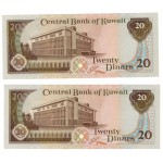 Kuwait 20 Dinars Banknotes Lot of 2 (1968) 1986-1991 P16 UNC WORLD BANKNOTES