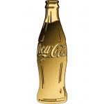 COCA COLA Bottle Shape 1/1000 Oz Gold Coin 3000 Francs Chad 2023 GOLD AND SILVER BULLION
