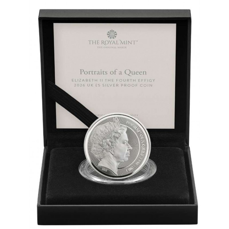 UK 2026 100 Years of QEII Rank-Broadley Portrait Silver Proof Coin WORLD COINS
