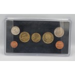 GREECE 1998 UNC COMPLETE YEAR DRACHMAS COIN SET IN CASE WORLD COINS