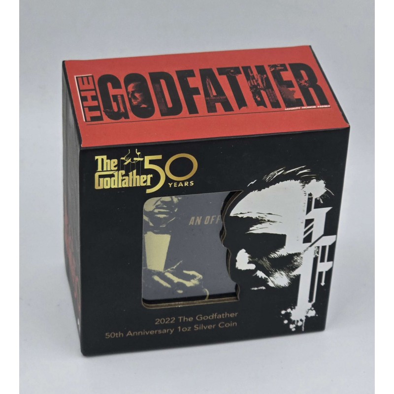 GODFATHER 50th Anniversary 1 Oz Silver Coin Niue 2022 GOLD AND SILVER BULLION