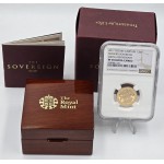 UK 2017 Piedfort 200th anniversary Gold Sovereign NGC PF70 UC WORLD COINS