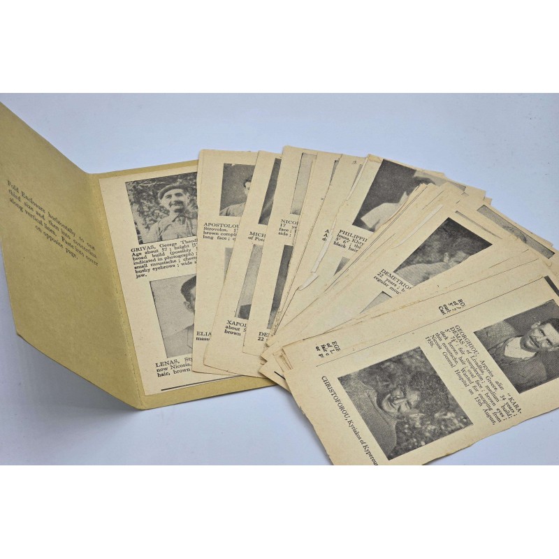 WANTED MEN OF CYPRUS 1955 EOKA FIGHTERS POCKET BOOKLET ANTIQUES & OTHER COLLECTIBLES