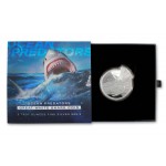 SOLOMON ISLANDS GREAT WHITE SHARK 2021 2 OZ SILVER COIN GOLD AND SILVER BULLION