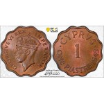 CYPRUS 1 PIASTRE COIN 1945 PCGS MS64+BN WORLD COINS