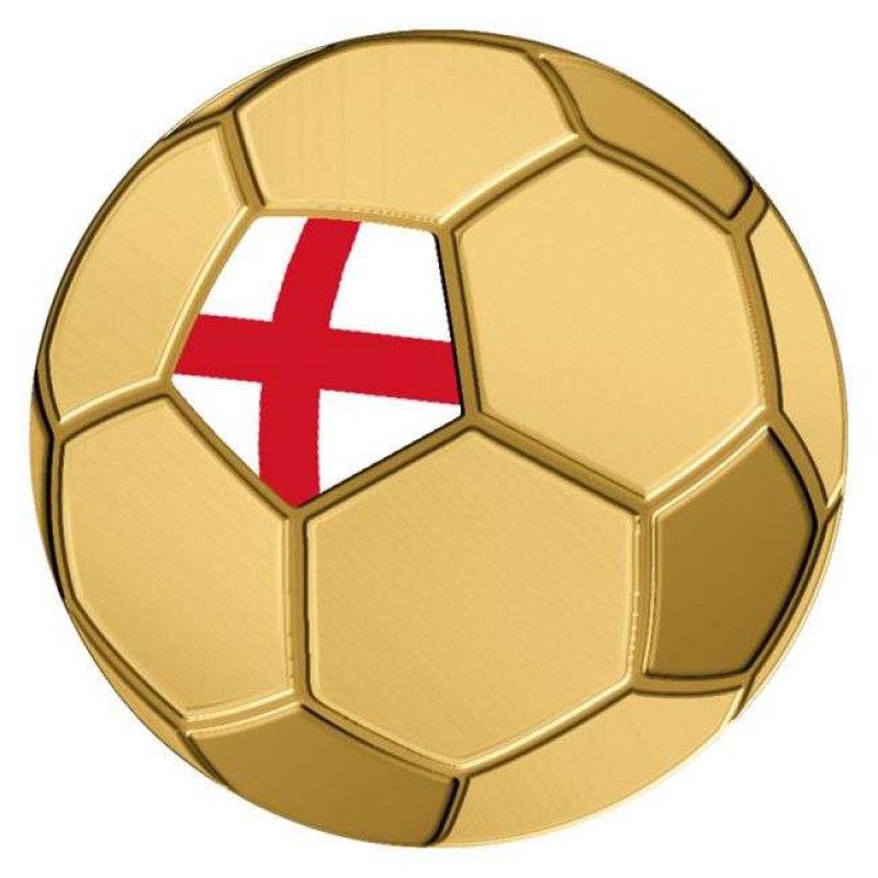 England Golden Football 1/1000 Oz Gold Coin GOLD AND SILVER BULLION