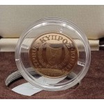 CYPRUS 1992 GOLD PROOF COIN 20 POUNDS UNIVERCITY OF CYPRUS BOX AND COA WORLD COINS