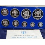 JAMAICA SILVER PROOF COIN YEAR SET 1976 BY FRANKLIN MINT WORLD COINS