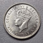CYPRUS 4.5 SILVER PIASTRE COIN 1938 AU-UNC WORLD COINS