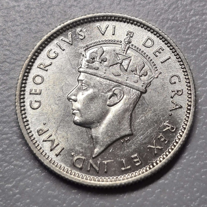 CYPRUS 4.5 SILVER PIASTRE COIN 1938 AU-UNC WORLD COINS