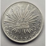 MEXICO 8 REALES SILVER COIN EAGLE 1896 Cn AM WORLD COINS