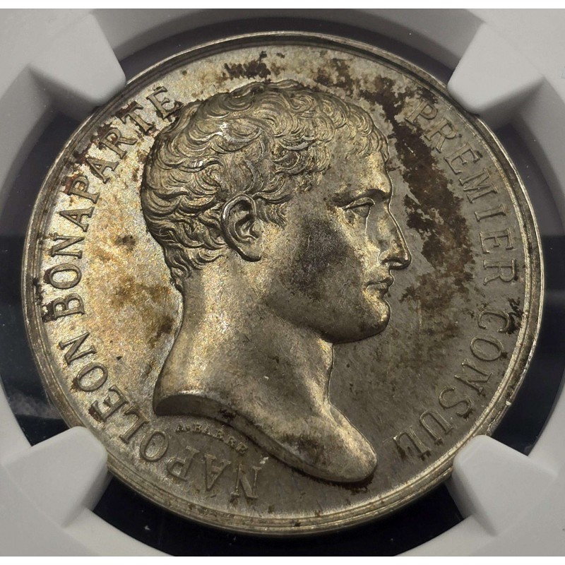 France Napoleon I Silver Medal 1840 Barre Notaries NGC MS62 WORLD COINS