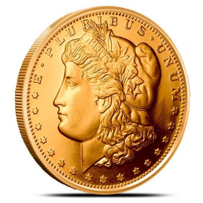 1 oz 999 Morgan Dollar Fine Copper Round coin