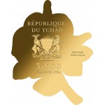 ROSE 1/1000 Oz Gold Coin 3000 Francs Chad 2023 Prooflike GOLD AND SILVER BULLION