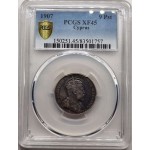 CYPRUS SILVER 9 PIASTRES 1907 KING EDWARD COIN PCGS XF 45 WORLD COINS