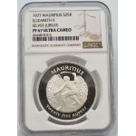 Mauritius 25 Rupees Silver Proof coin 1977 NGC PF67 UCA WORLD COINS