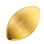 American Football 1/1000 Oz Gold Coin 3000 Francs Chad GOLD AND SILVER BULLION