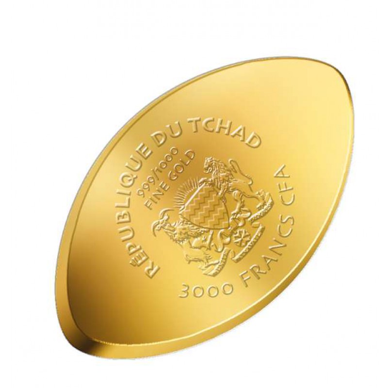 American Football 1/1000 Oz Gold Coin 3000 Francs Chad GOLD AND SILVER BULLION