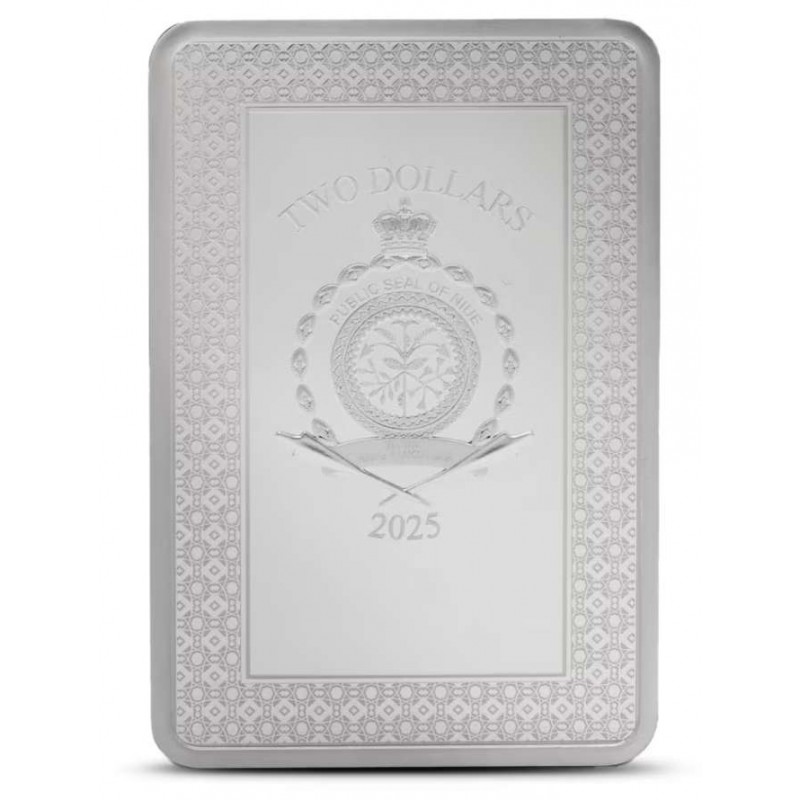 Tarot Cards 2025 The World XXI 1 oz Silver Proof coin bar GOLD AND SILVER BULLION