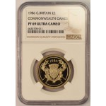 UK BRITAIN 1986 2 POUNDS COMMONWEALTH GAMES NGC PF 69 UCA WORLD COINS
