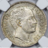 ITALY SILVER LIRA 1906 R NGC MS65 TOP POP FINEST KNOWN