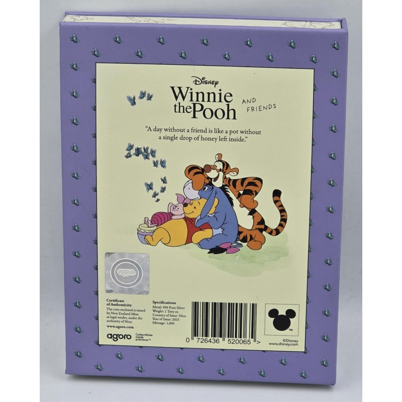 Disney 2025 Winnie the Pooh Friends 1 oz Silver Proof coin GOLD AND SILVER BULLION