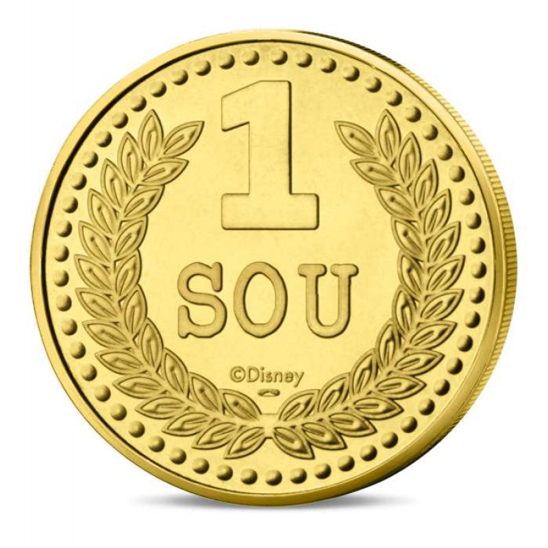 France 2026 Scrooge McDuck - Mini-medal Lucky Dime coin WORLD COINS