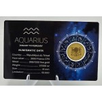 ZODIAC SIGNS AQUARIUS 1/1000 Oz Gold Coin GOLD AND SILVER BULLION